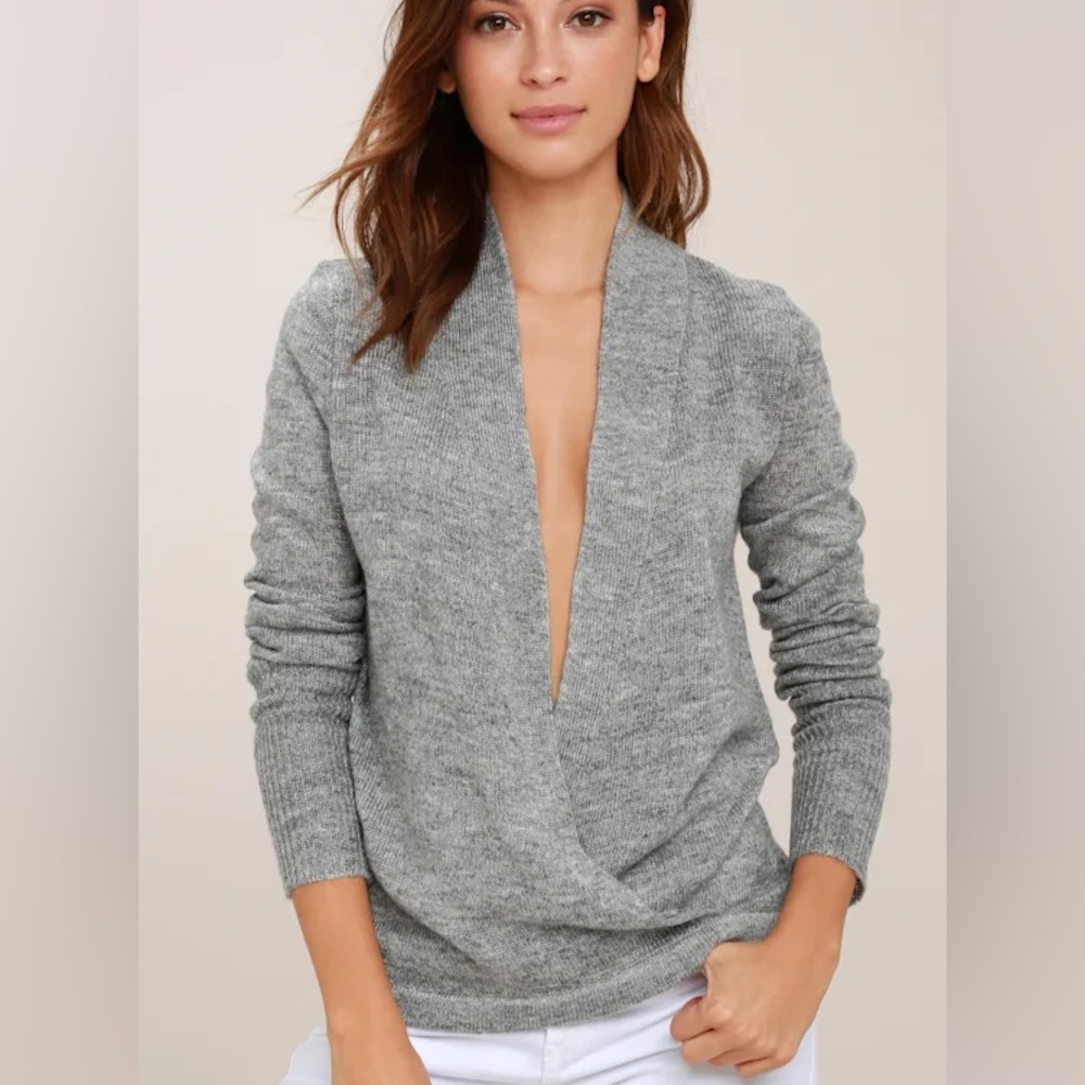 Lulu’s Wrap Me Up wrap sweater size XS